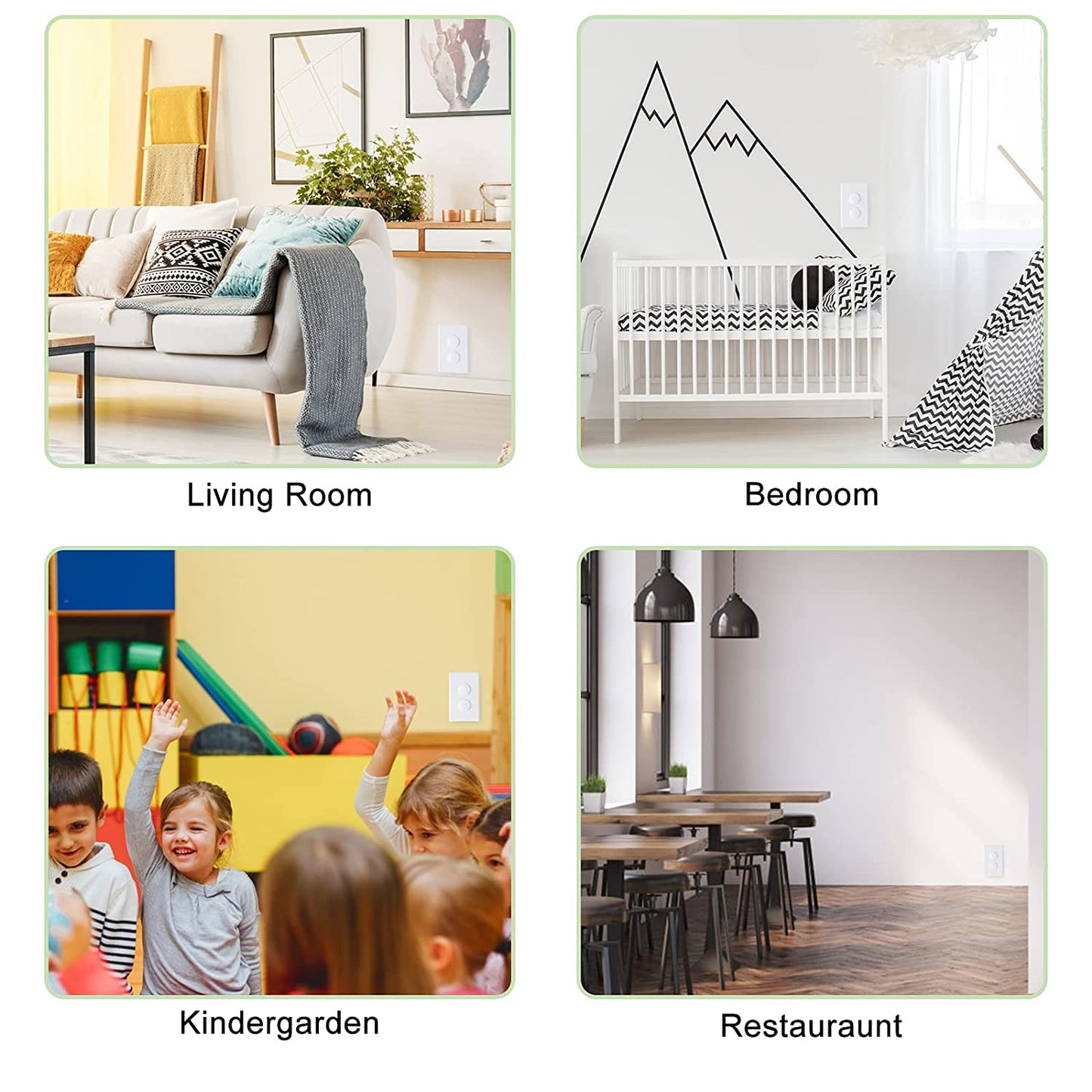 Outlet Covers Baby Proofing White - 38 Pack Plug Covers for Electrical Outlets, Child Proof Socket Covers, Baby Safety Products for Home, Office, Easy Insatllation, Protect Babies