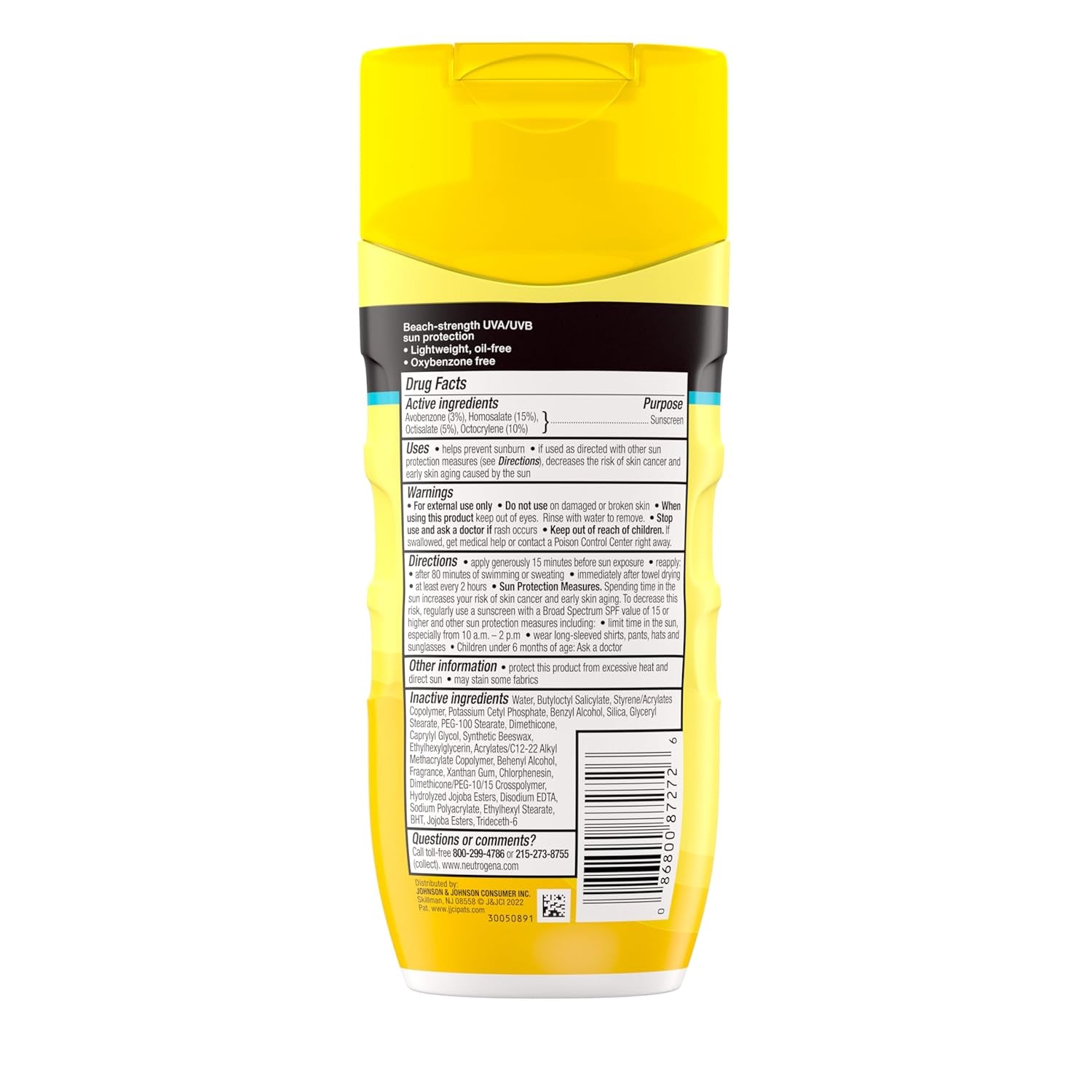 Sunscreen Lotion Beach Defense SPF 70, Face and Body Sunscreen, Hawaii Reef Act 104 Compliant, Octinoxate & Oxybenzone Free, Oil Free, Fast Absorbing Sun Care, 6.7 Fl Oz