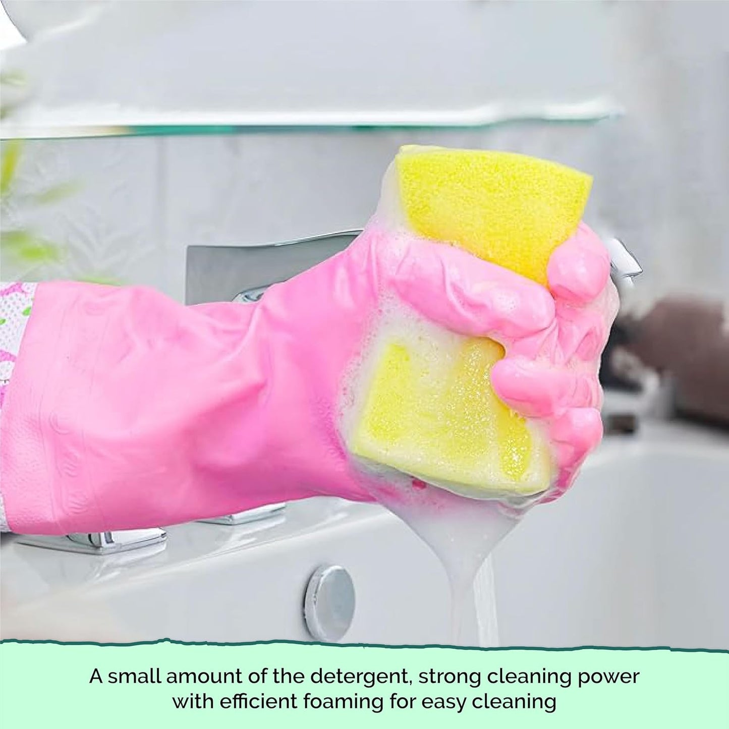 24x Non-Scratch Scrub Sponges 🧽 Dual-Sided Cleaning Pads for Kitchen & Home