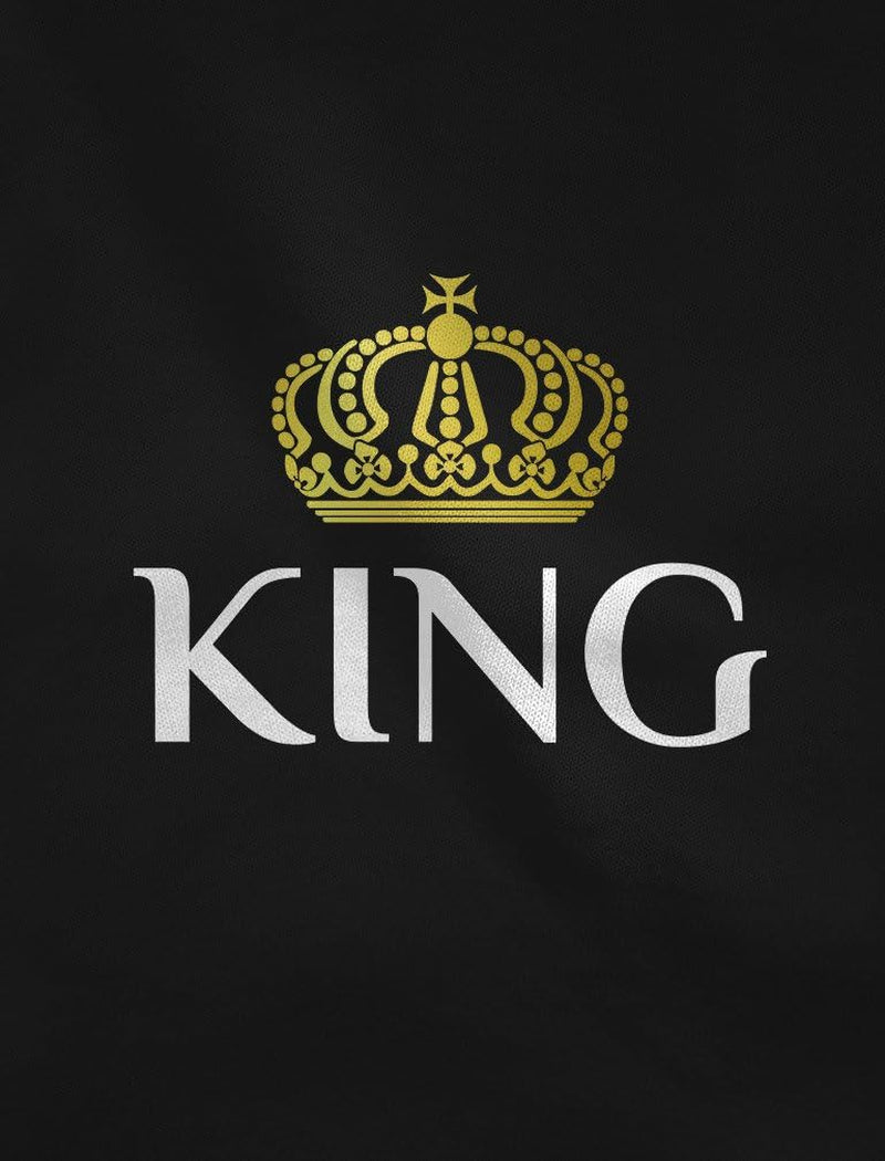 Teestars King & Queen Matching Couple Hoodie Set Valentine'S Day Gift His & Hers Women Hoodie Women Medium/Men Medium,Black